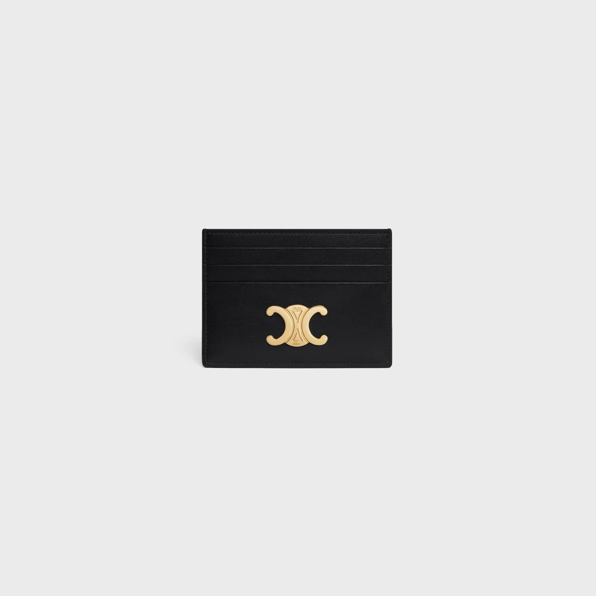 트리옹프 카드 지갑 골드 블랙 상세