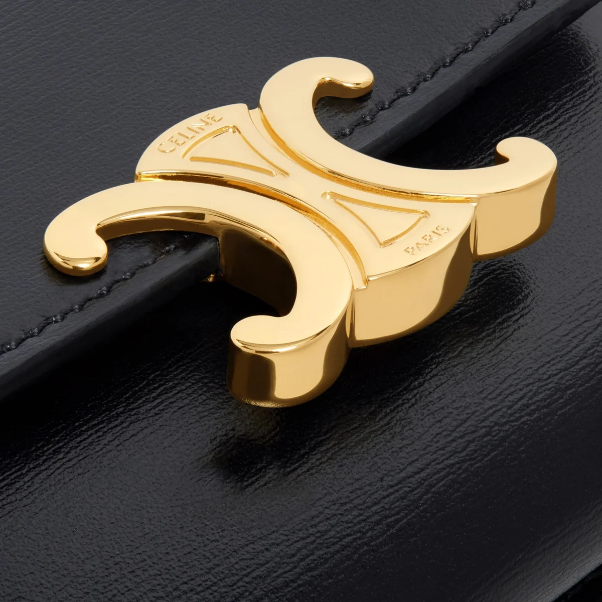 트리옹프 동전 컴팩트 지갑 골드블랙 상세