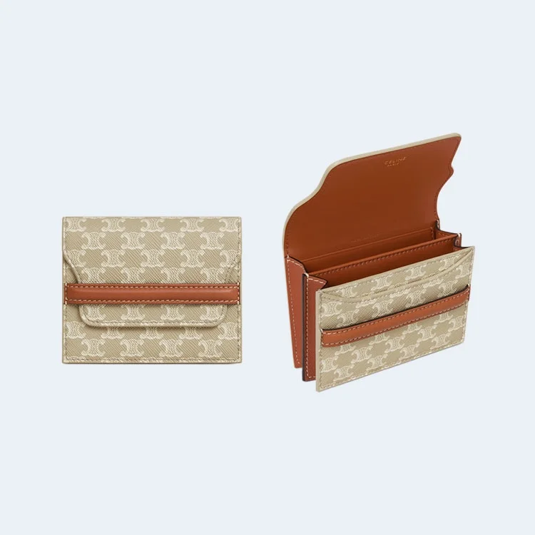 트리옹프 캔버스 명함 지갑 그레주 상세