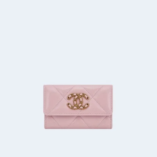 19 플랩 카드 홀더 핑크