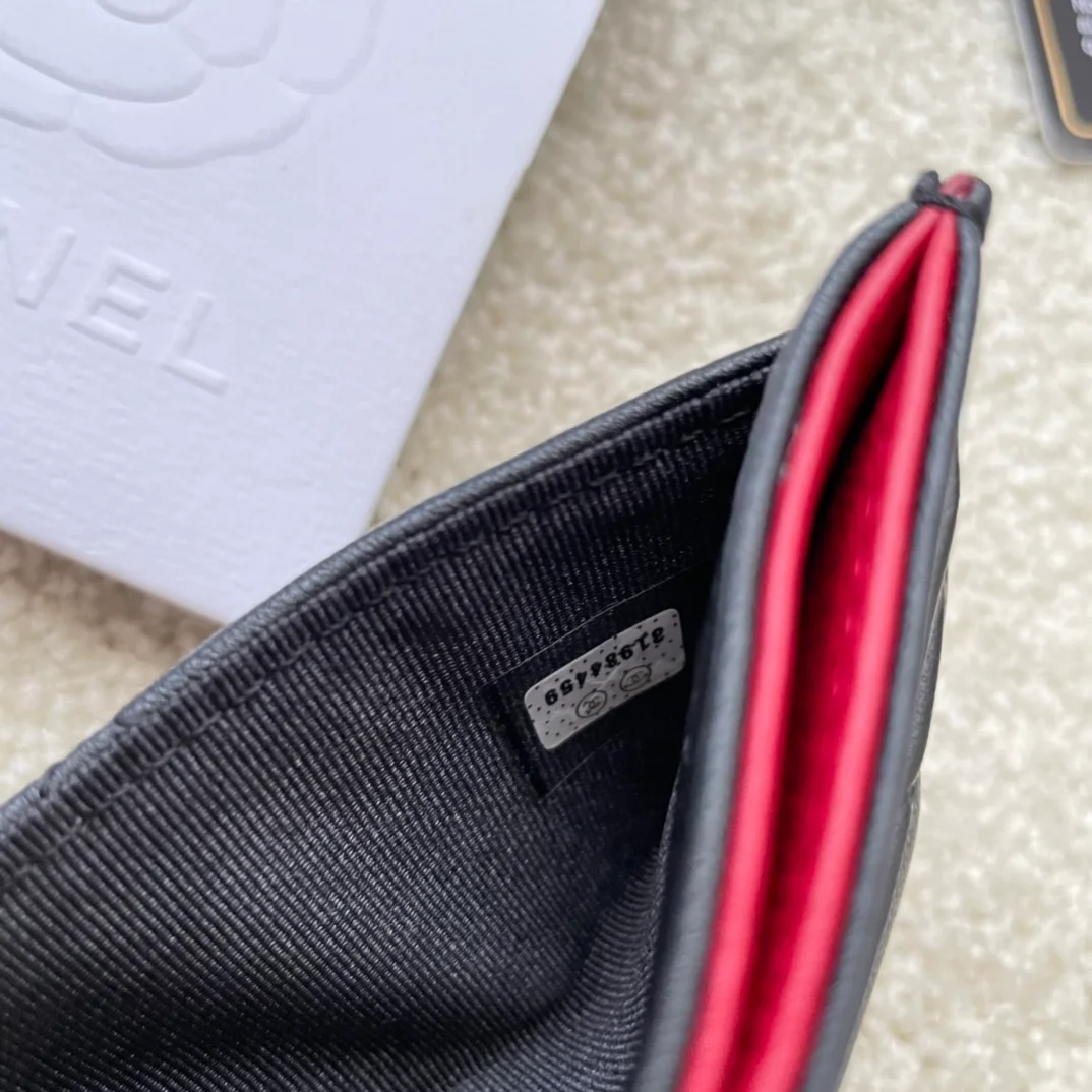 19 카드홀더 램스킨&골드 메탈 블랙 상세