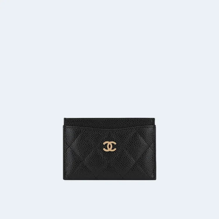 클래식 카드 홀더 블랙 골드 상세