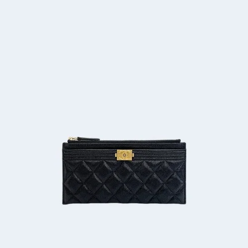 보이 지퍼 파우치 월릿