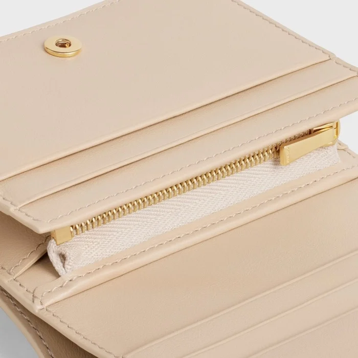 트리옹프 컴팩트 지갑 베이지 상세