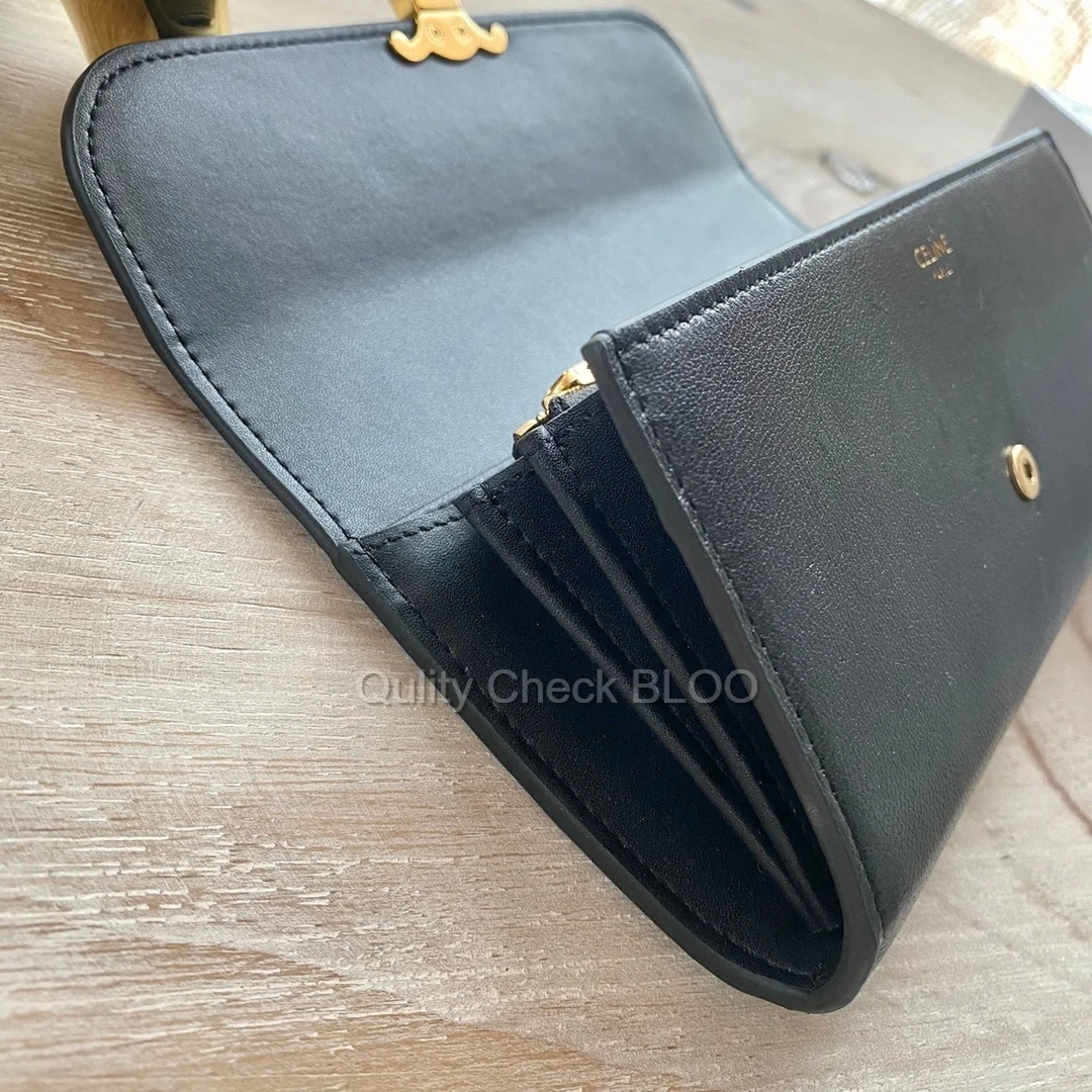 라지 플랩 장지갑 블랙 상세