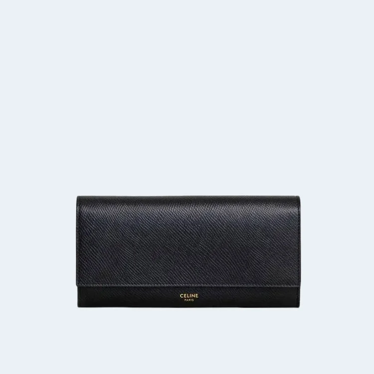 플랩 장지갑 블랙 상세