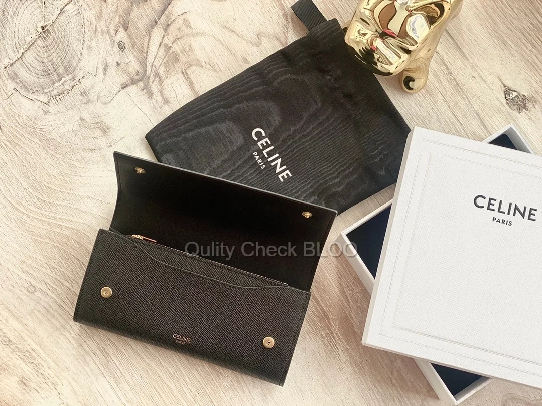 플랩 장지갑 블랙 상세