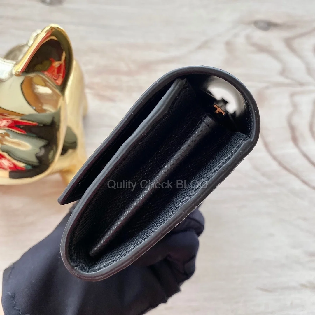 플랩 장지갑 블랙 상세