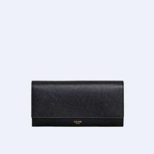 플랩 장지갑 블랙