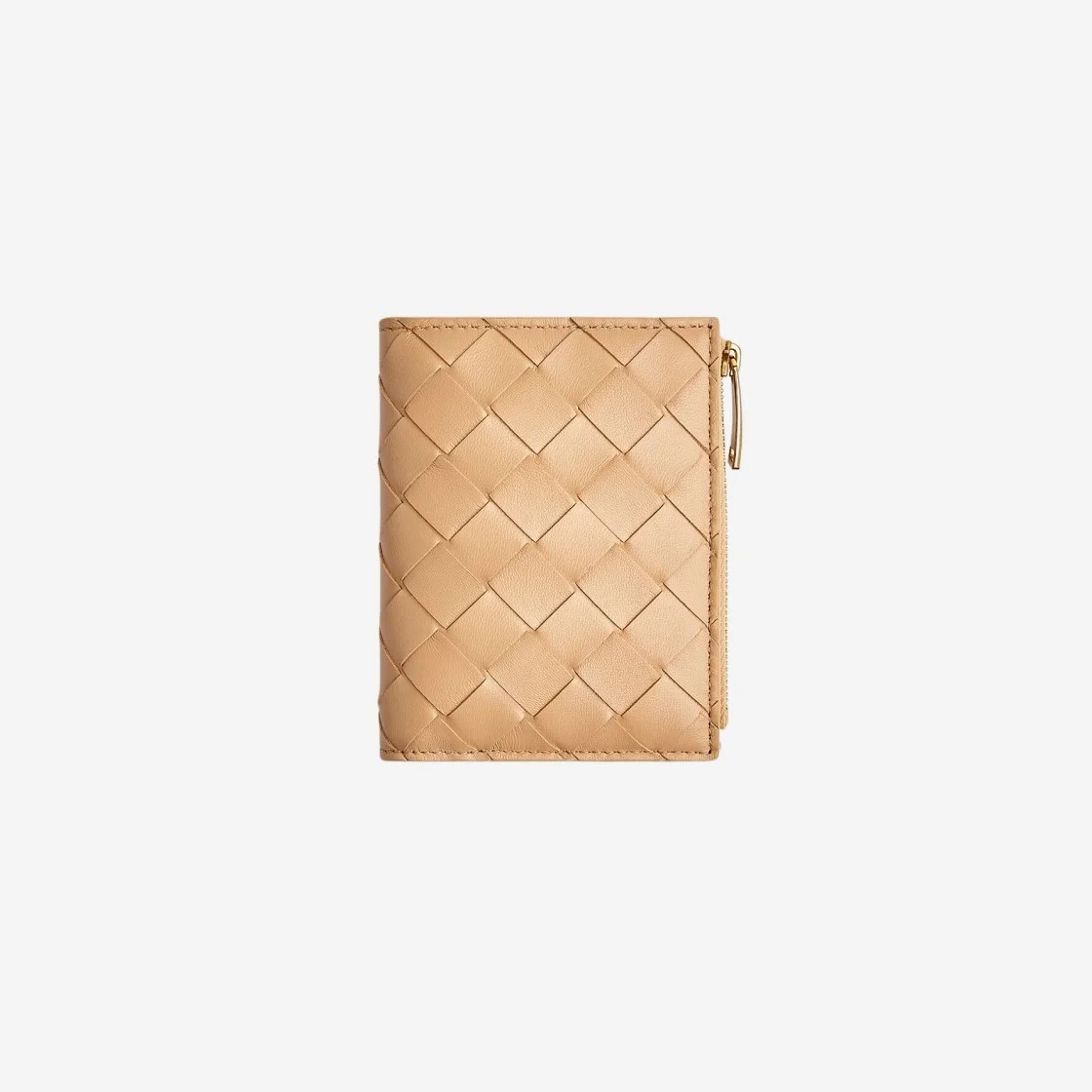 폴더형 지퍼 지갑 아몬드 상세