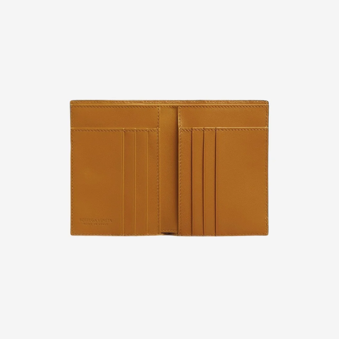 스몰 인트레치아토 폴더형 지퍼 지갑 우드 상세