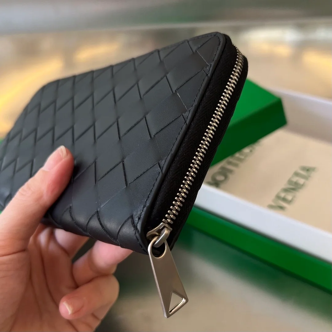 인트레치아토 어라운드 지갑 블랙/페러킷 상세