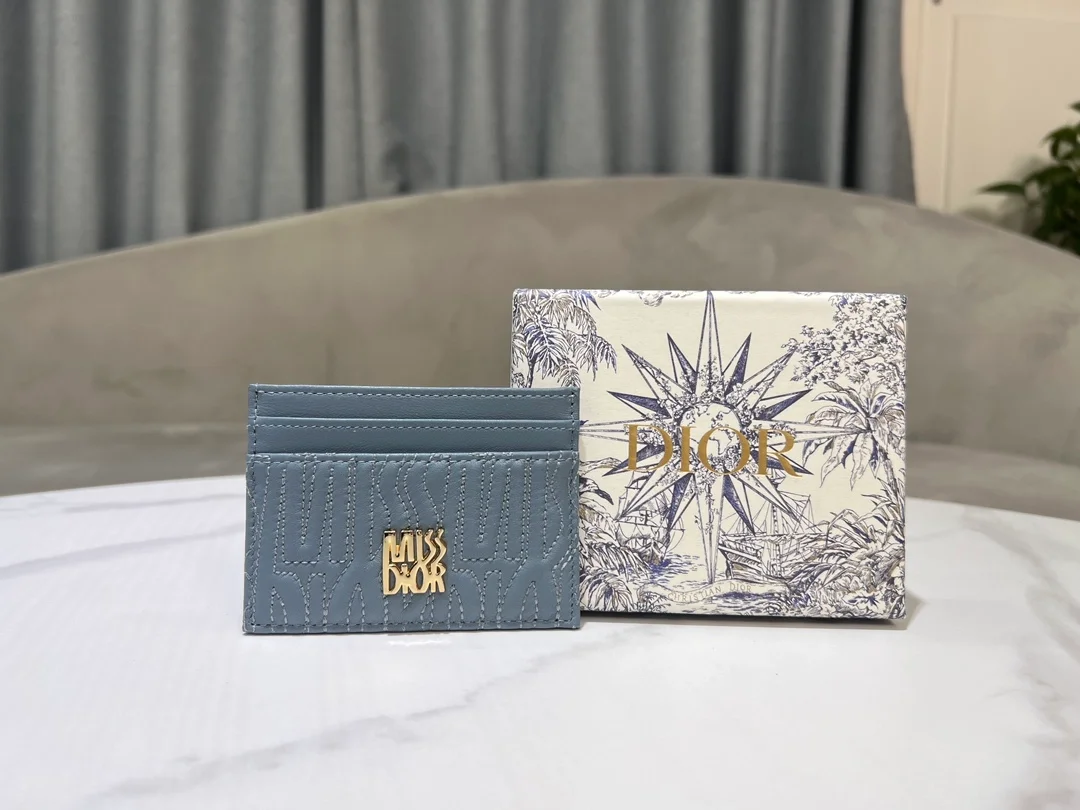 카드 지갑 페일블루 상세