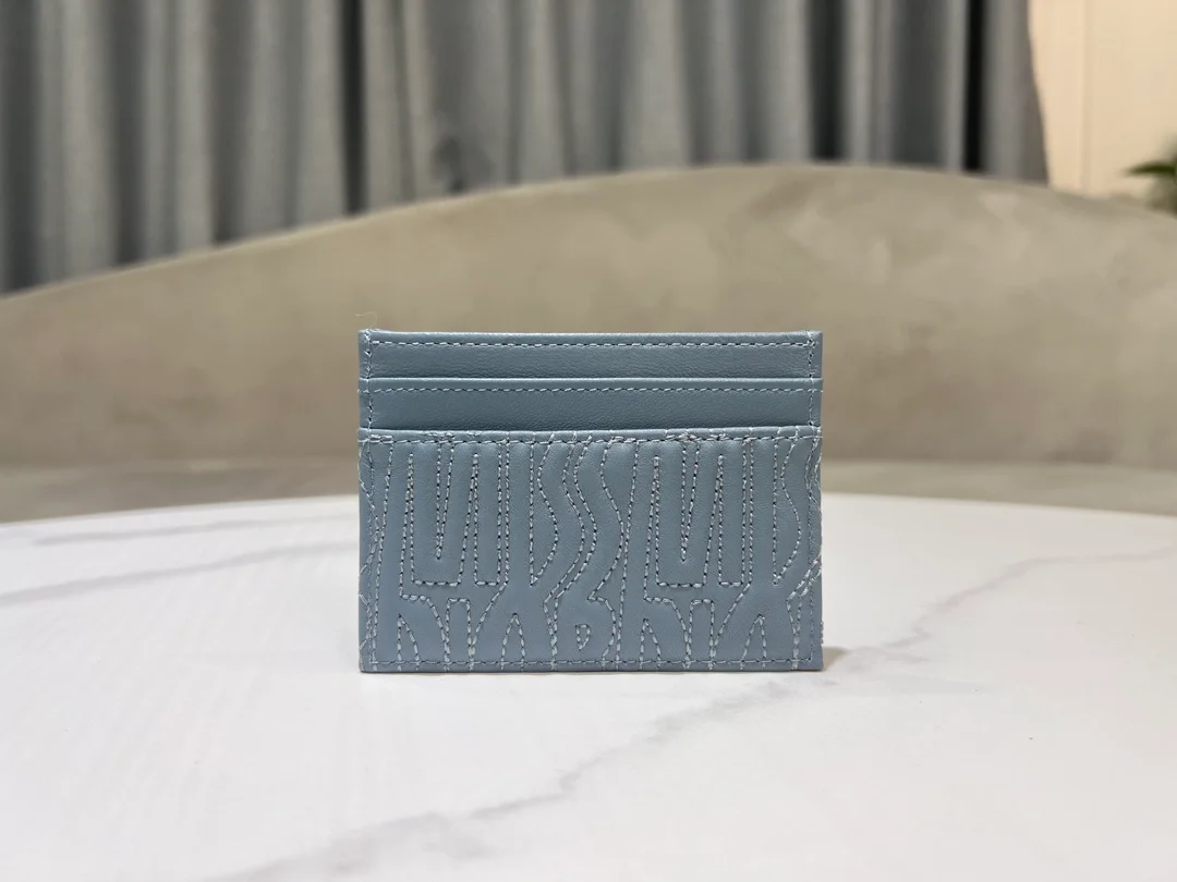 카드 지갑 페일블루 상세