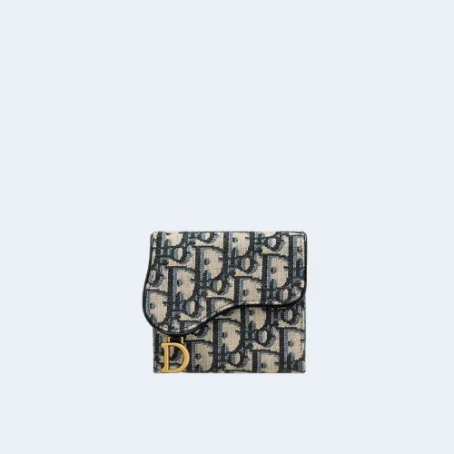 새들 로투스 지갑 블루