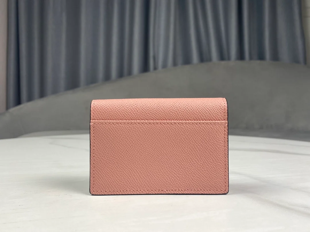 새들 플랩 카드 지갑 핑크 상세