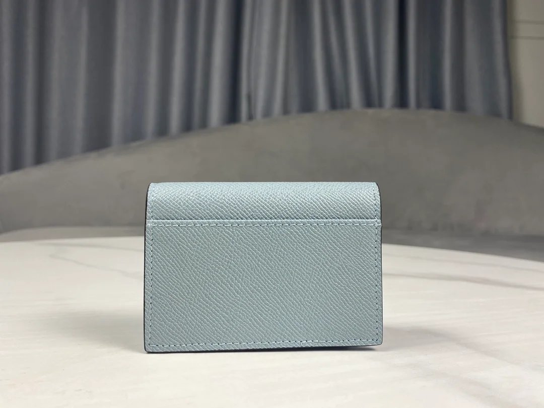 새들 플랩 카드 지갑 블루 상세