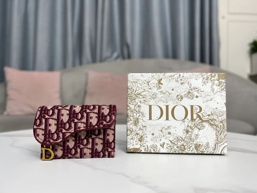 오블리크 플랩 미니 카드지갑 레드 상세