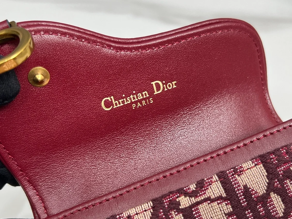 오블리크 플랩 미니 카드지갑 레드 상세