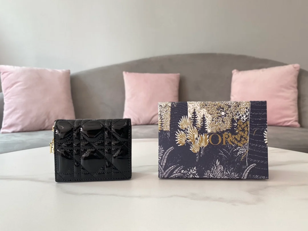 레이디 미니 지갑 블랙 상세