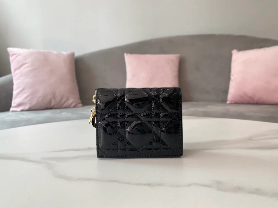 레이디 미니 지갑 블랙 상세