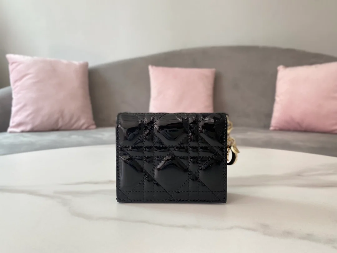 레이디 미니 지갑 블랙 상세