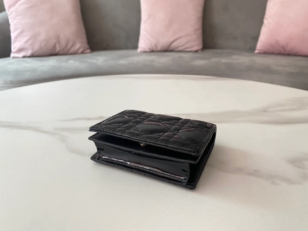 레이디 미니 지갑 블랙 상세