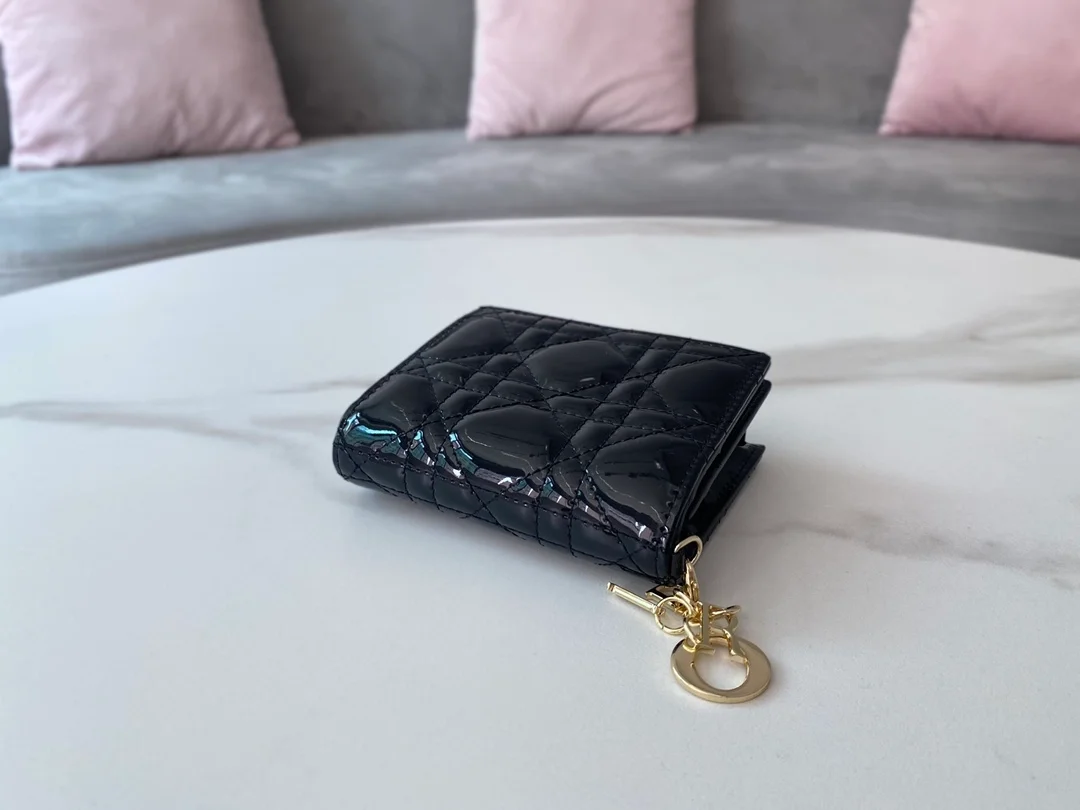 레이디 미니 지갑 블랙 상세