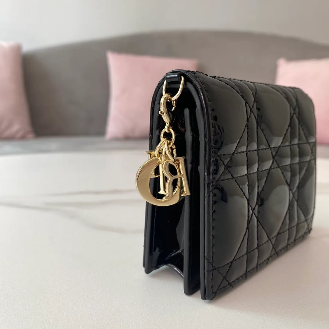 레이디 미니 지갑 블랙 상세