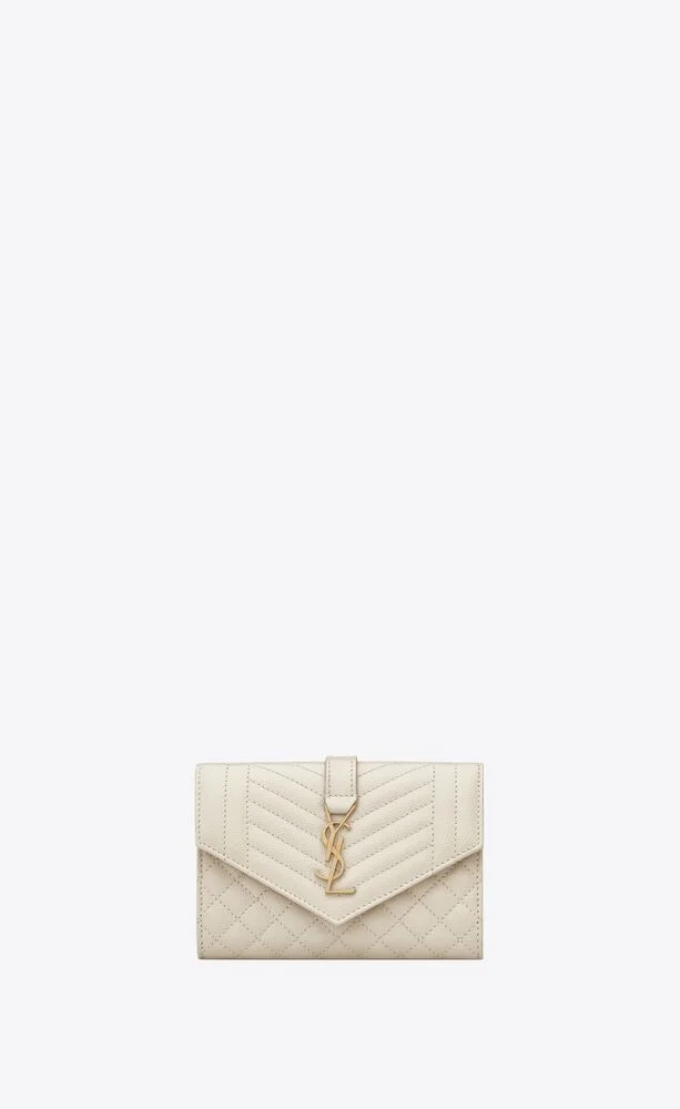 엔벨로프 스몰 지갑 화이트 골드 상세