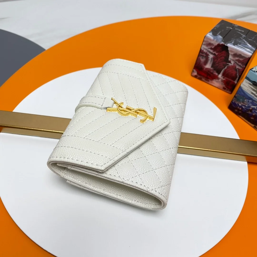 엔벨로프 스몰 지갑 화이트 골드 상세