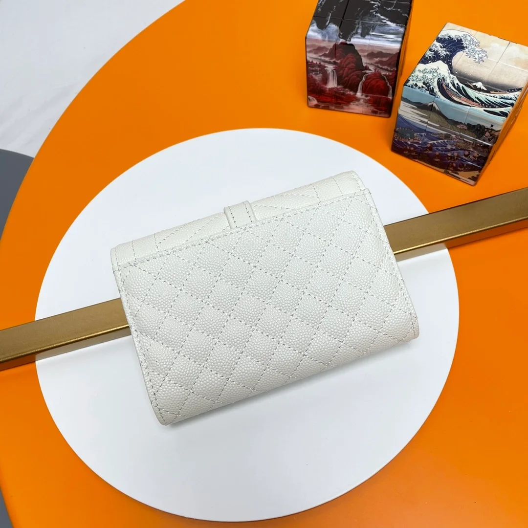 엔벨로프 스몰 지갑 화이트 골드 상세