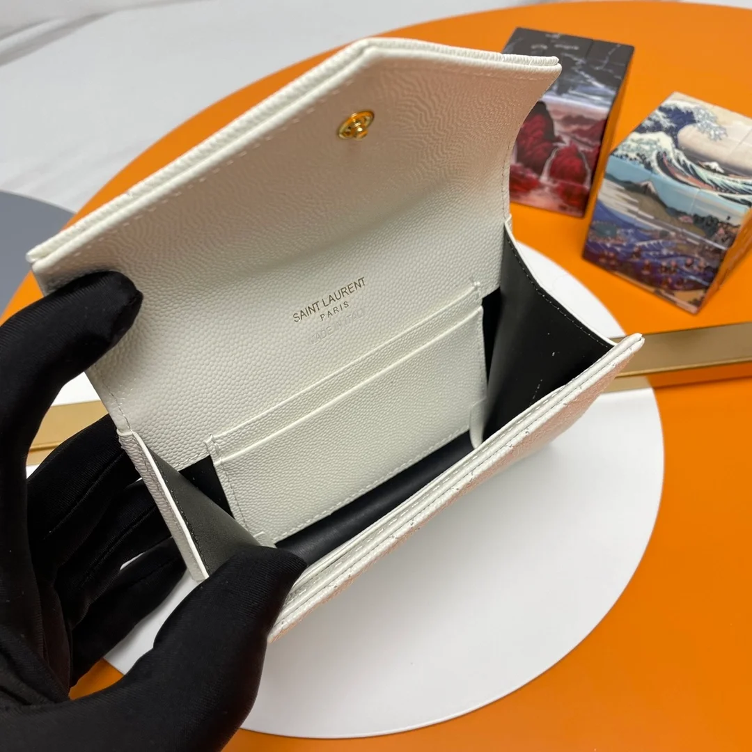 엔벨로프 스몰 지갑 화이트 골드 상세