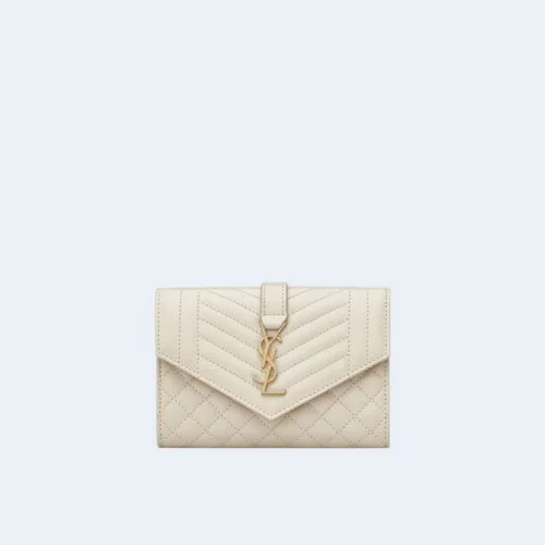 엔벨로프 스몰 지갑 화이트 골드