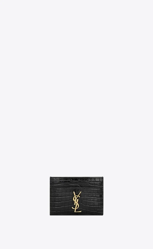 크로커다일 카산드라 카드 케이스 블랙 상세