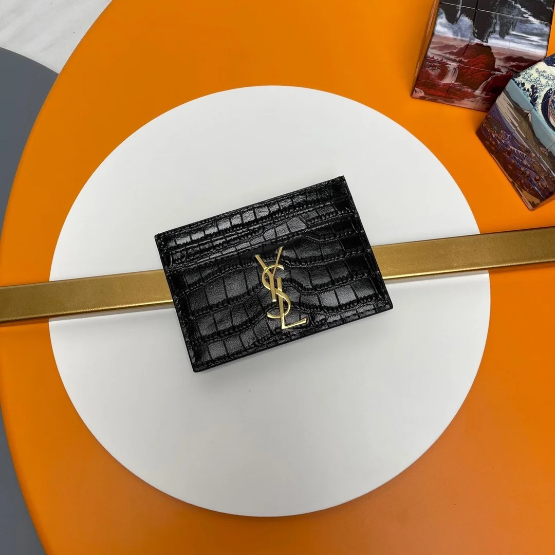 크로커다일 카산드라 카드 케이스 블랙 상세