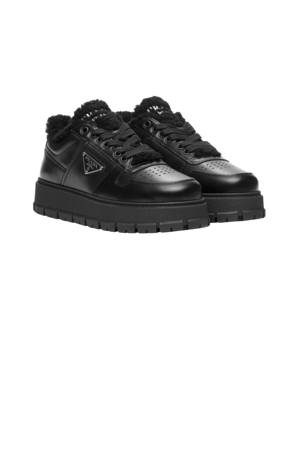 시어링 디테일 레더 스니커즈 1E947M (2color) 상세