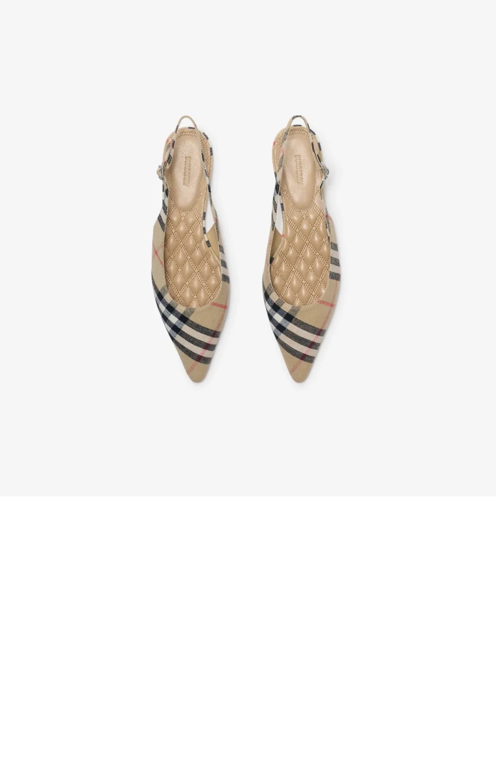 체크 데임 슬링백 발레리나 811314 상세