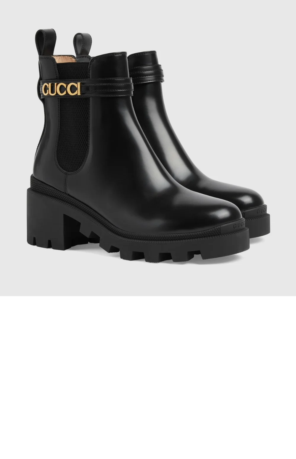 로고 미드힐 부츠 734909 상세