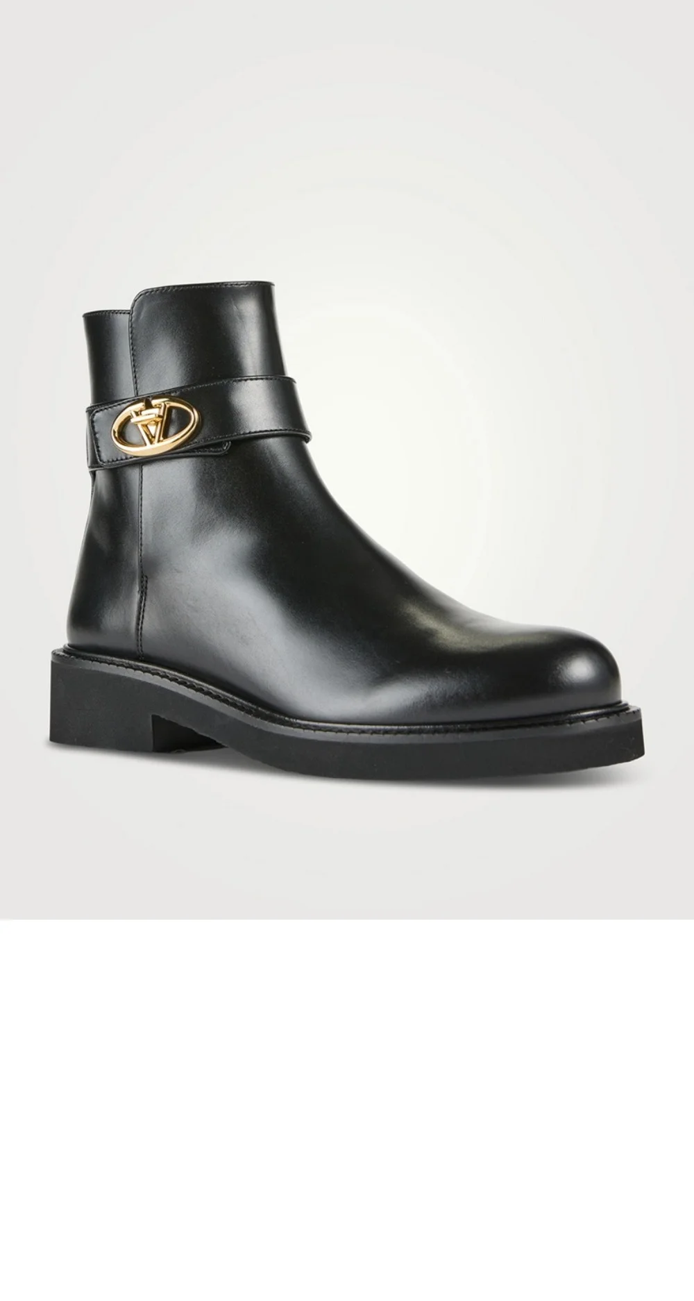 로커 가죽 앵클부츠 상세