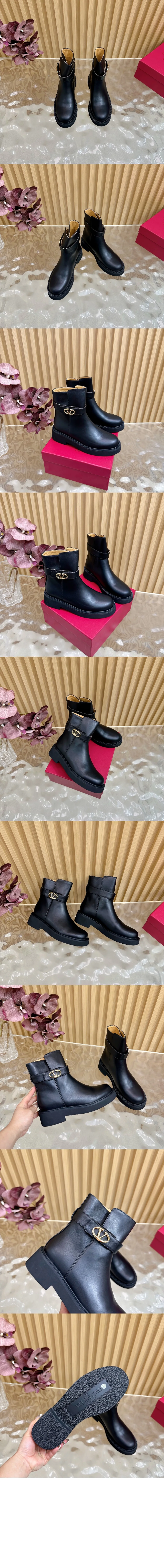 로커 가죽 앵클부츠 상세