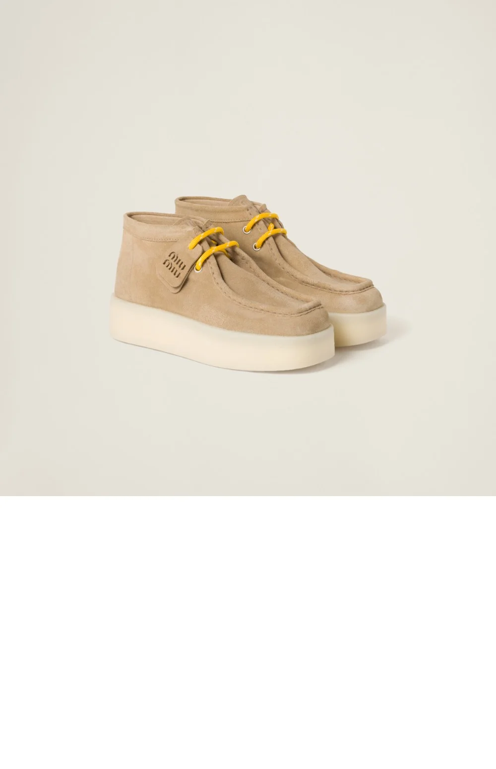 스웨이드 델라베 웨지 앵클 부츠 상세