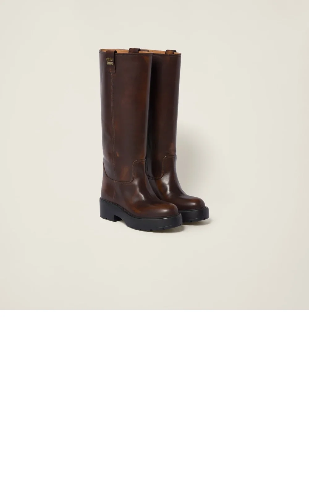 퓌메 가죽 부츠 상세