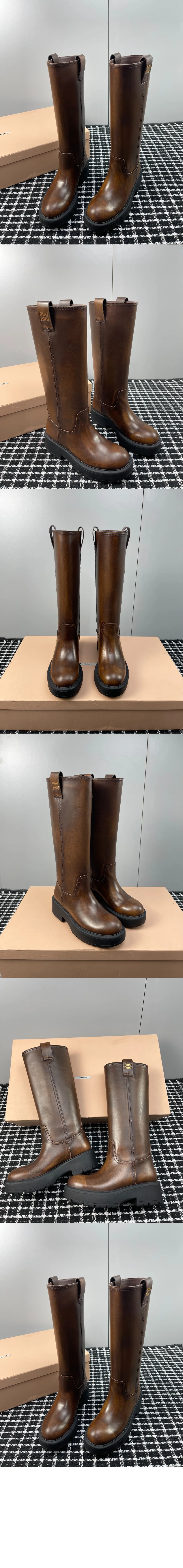 퓌메 가죽 부츠 상세