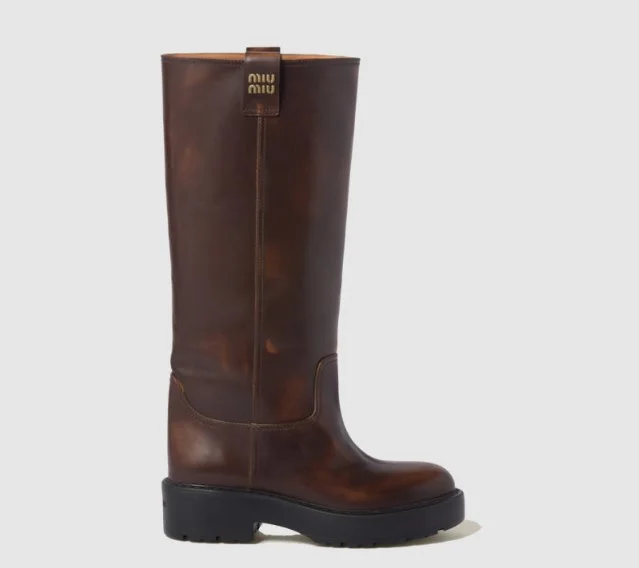 퓌메 가죽 부츠