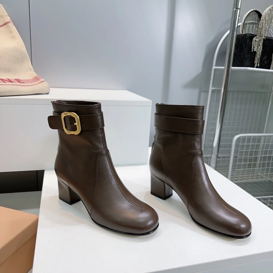 2025 가을/겨울 신상 통굽 앵클부츠(5color) 상세