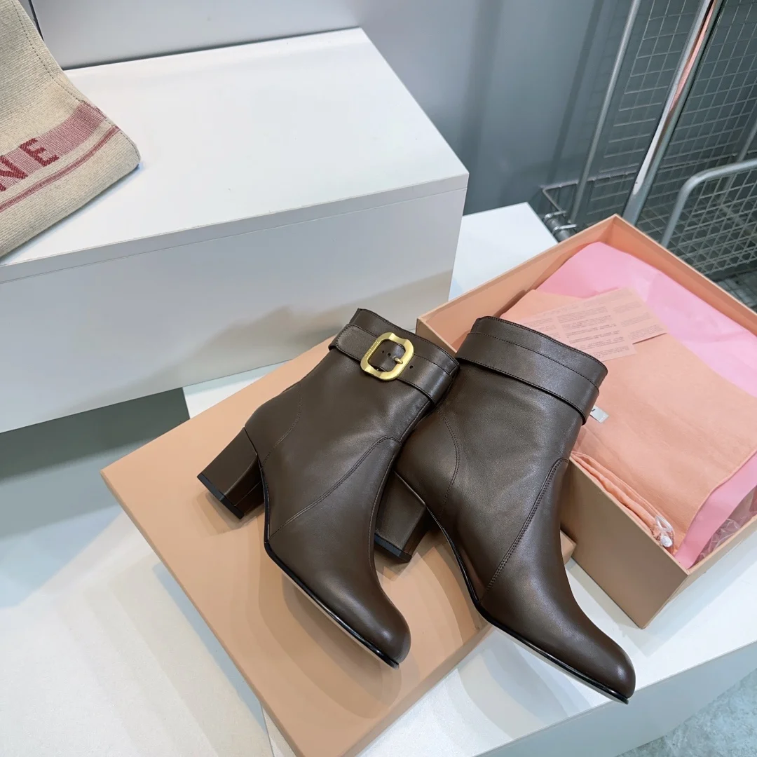 2025 가을/겨울 신상 통굽 앵클부츠(5color) 상세