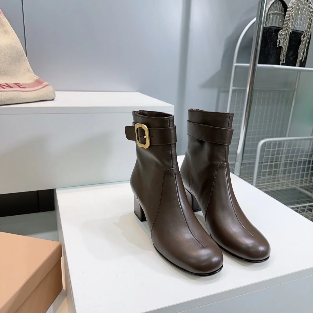 2025 가을/겨울 신상 통굽 앵클부츠(5color) 상세