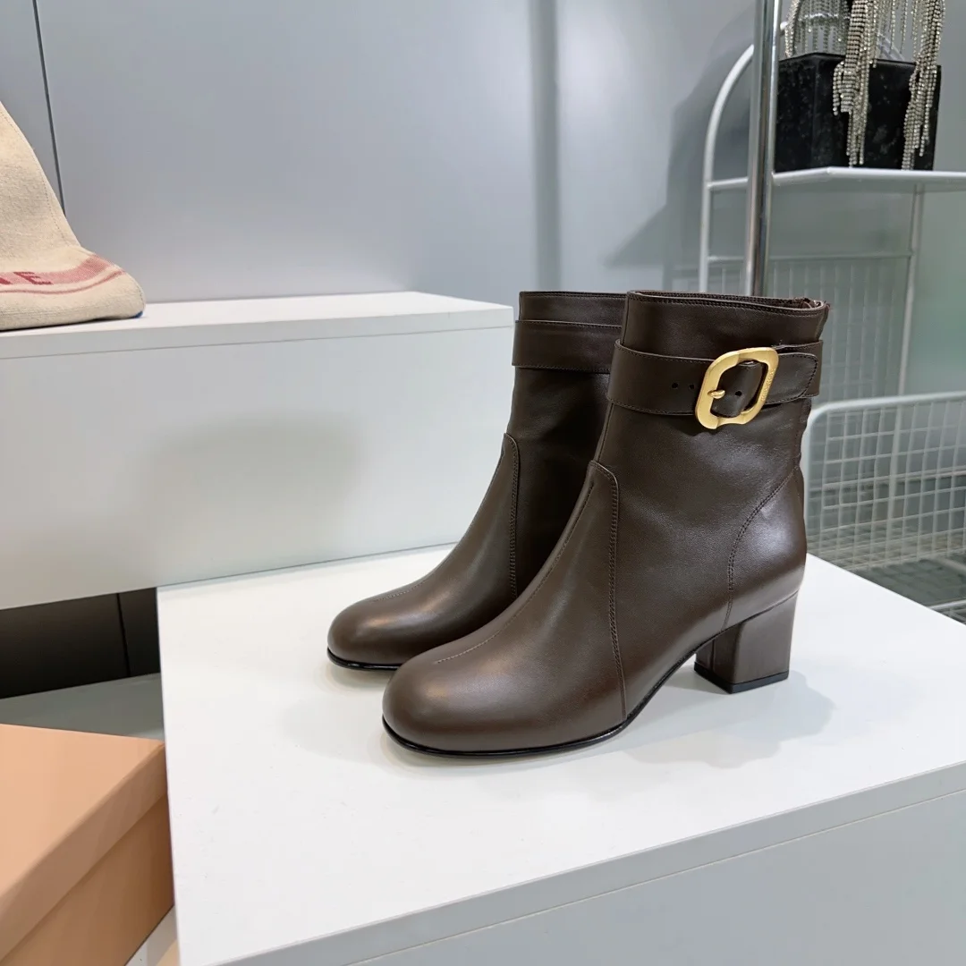 2025 가을/겨울 신상 통굽 앵클부츠(5color) 상세