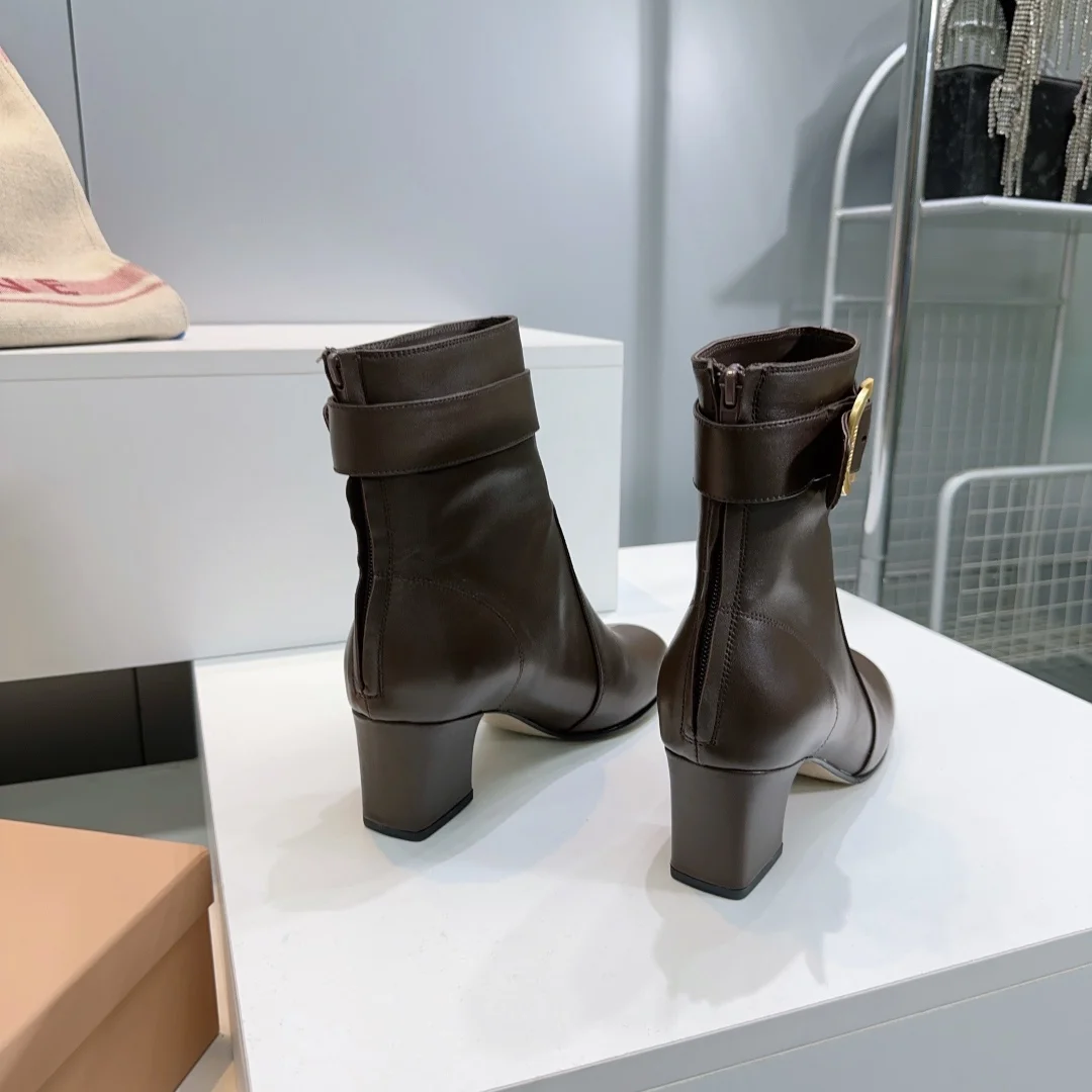 2025 가을/겨울 신상 통굽 앵클부츠(5color) 상세